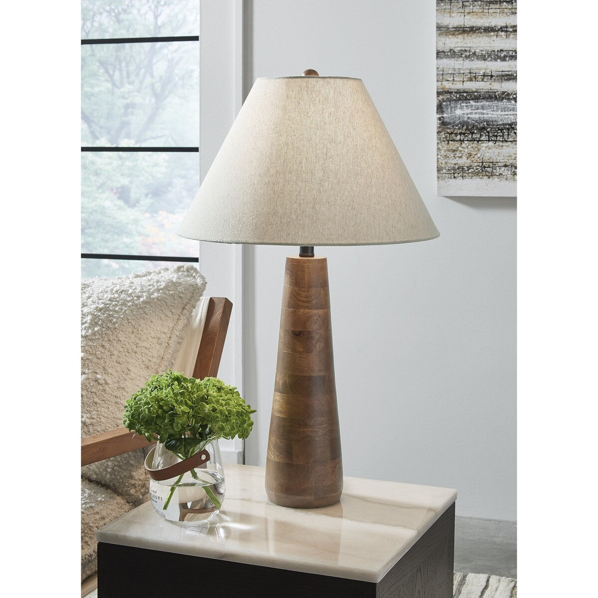 Signature Design by Ashley Danset Brown Table Lamp - 18.13" W x 18.13" D x 30.13" H