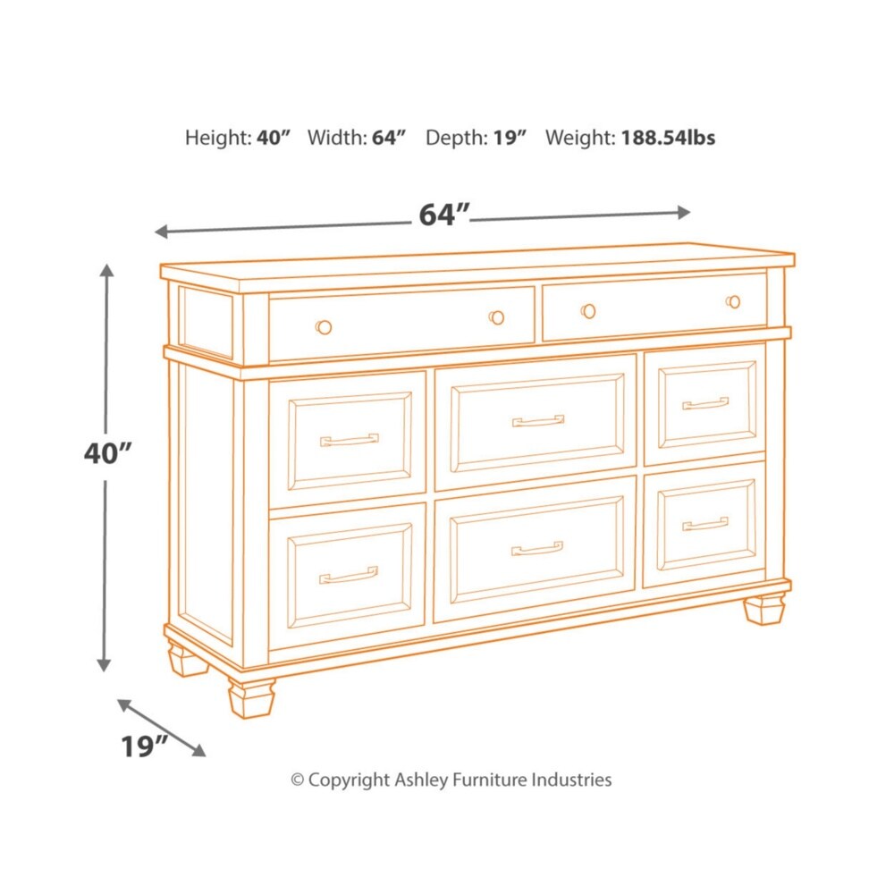 Darloni Dresser - Casual Style - Grayish Brown