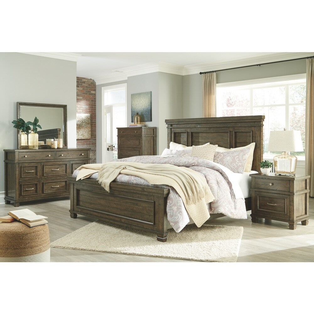 Darloni Five Drawer Chest - Casual Style - Grayish Brown