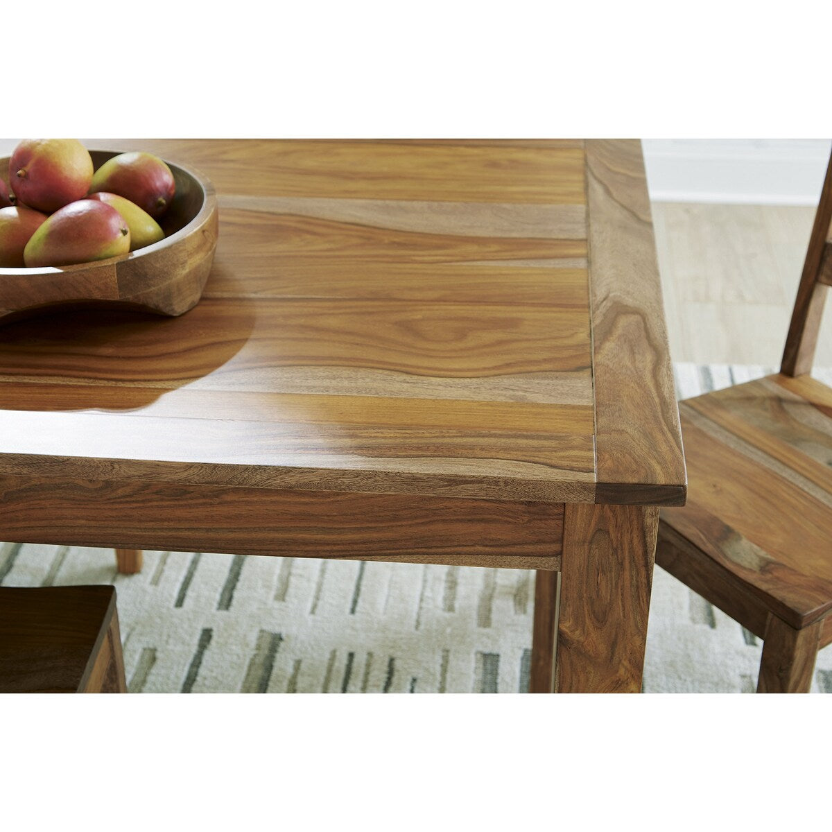 Signature Design by Ashley Dressonni Brown Dining Extension Table - 93.5" W x 35.5" D x 30" H