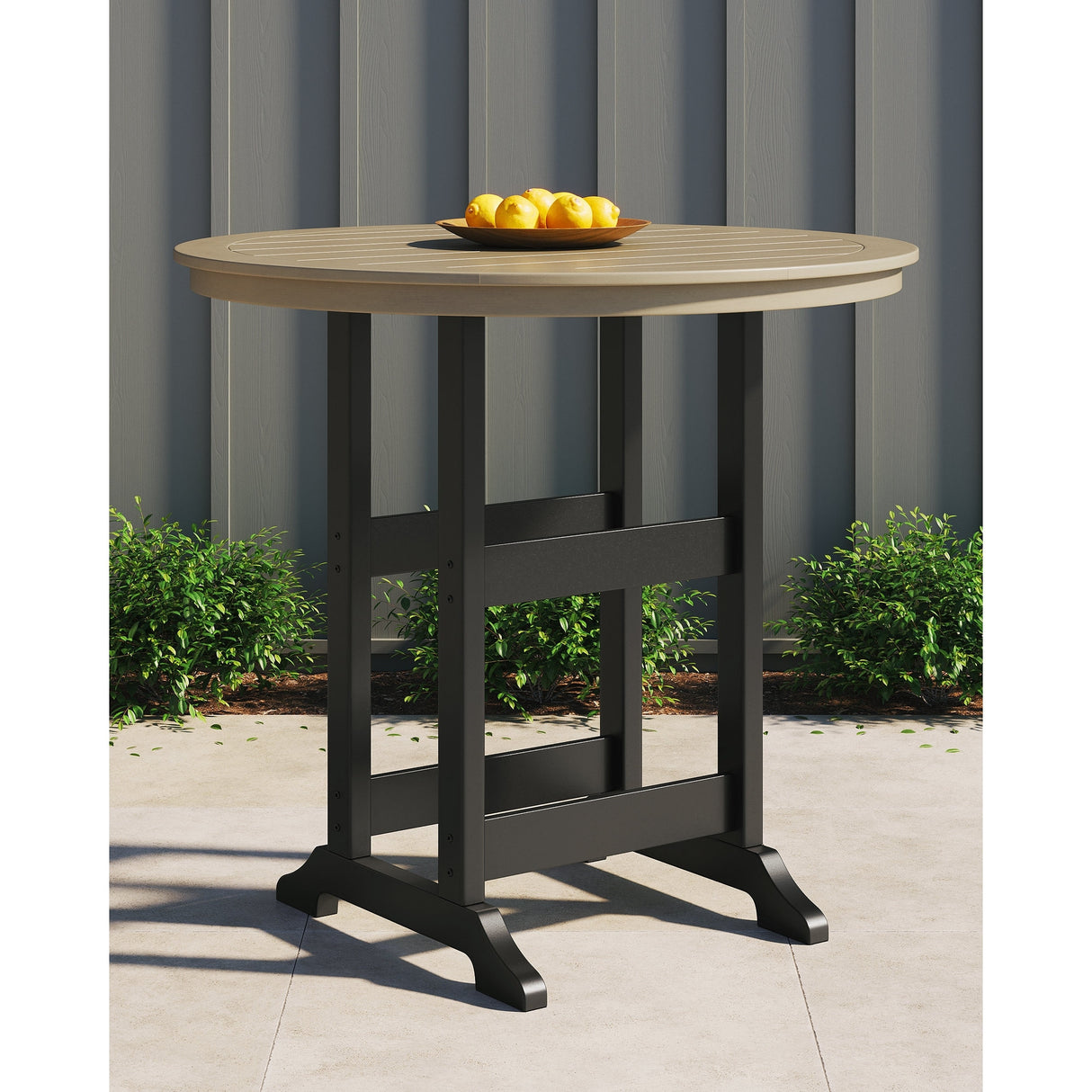 Fairen Trail 5 Piece Outdoor Bar Set - Black/Driftwood