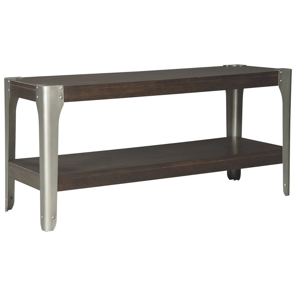 Geriville Casual Sofa Console Table Brown