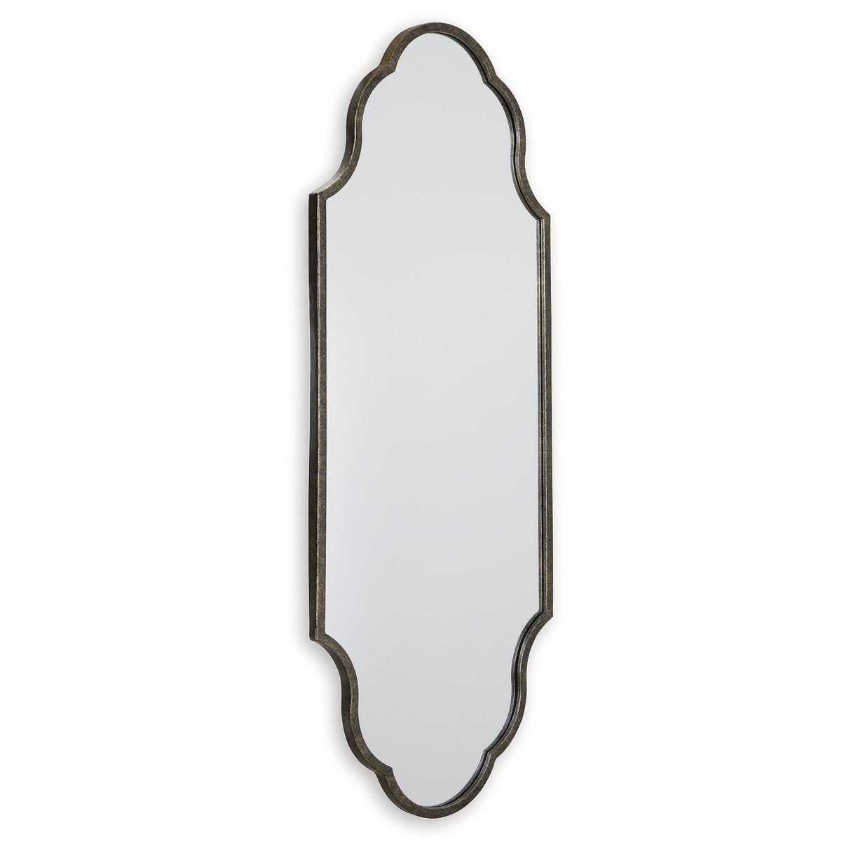 Signature Design by Ashley Hallgate Antique Gold Accent Mirror - 16"W x 1"D x 44"H