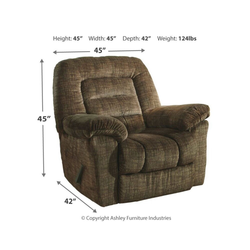 Hengen Contemporary Zero Wall Recliner Brown