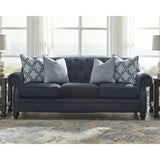 Signature Design by Ashley, LaVernia Traditional Navy Sofa