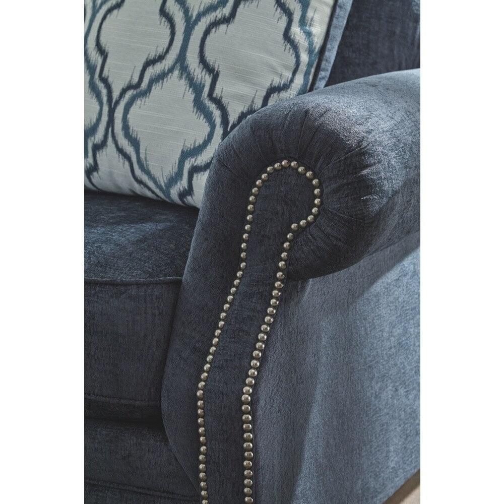 Signature Design by Ashley, LaVernia Traditional Navy Sofa