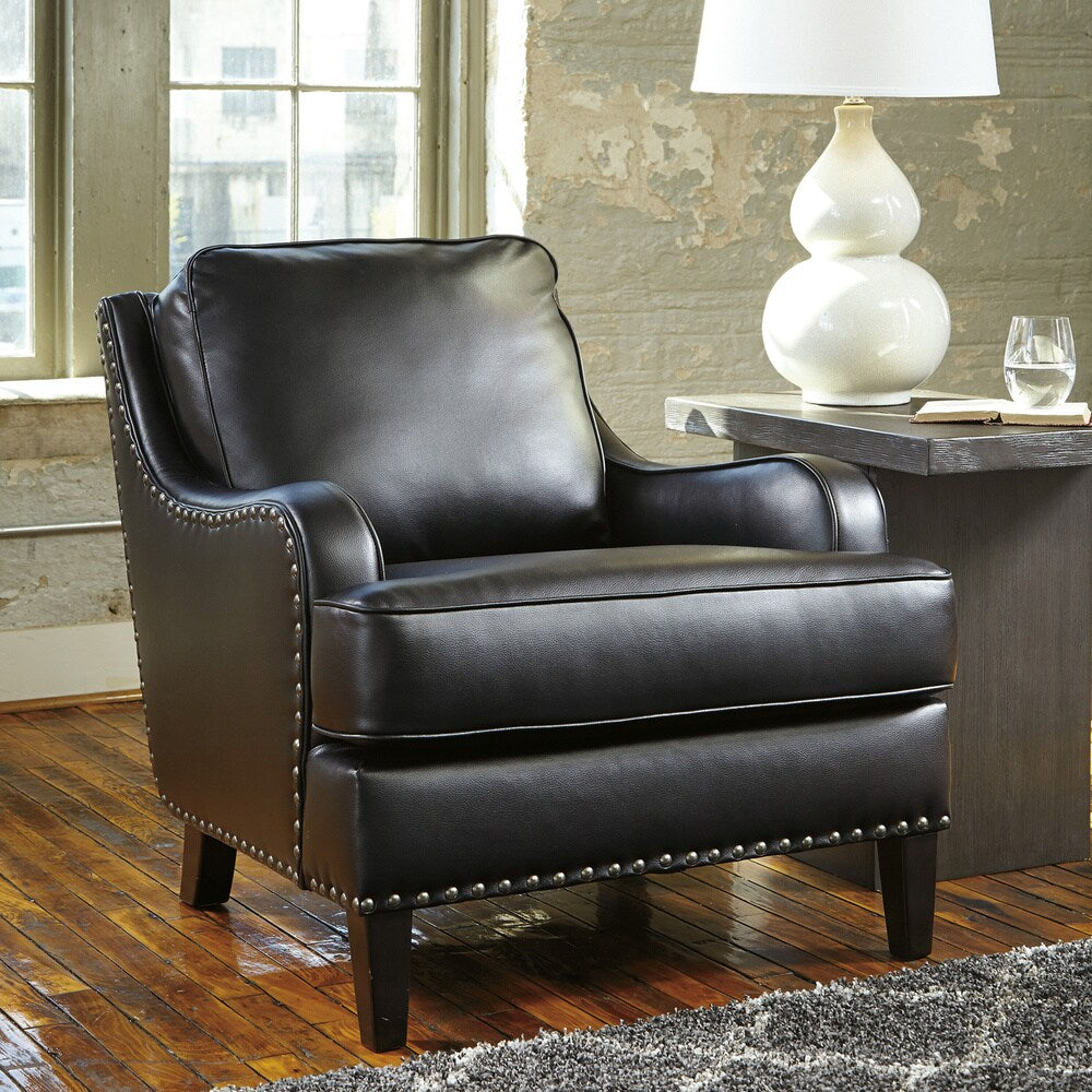 Signature Design by Ashley Laylanne Black Accent Chair