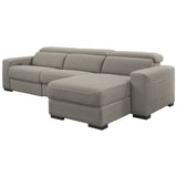 Signature Design by Ashley Mabton Gray 3-Piece Power Reclining Sectional - 118" W x 67.5" D x 31" H