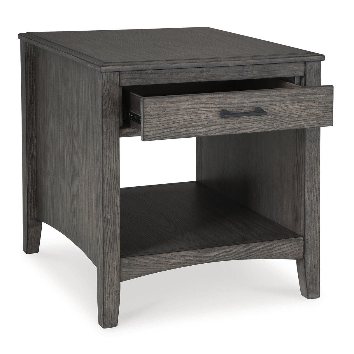 Signature Design by Ashley Montillan Grayish Brown End Table - 24"W x 27"D x 26"H