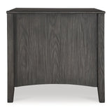 Signature Design by Ashley Montillan Grayish Brown End Table - 24"W x 27"D x 26"H