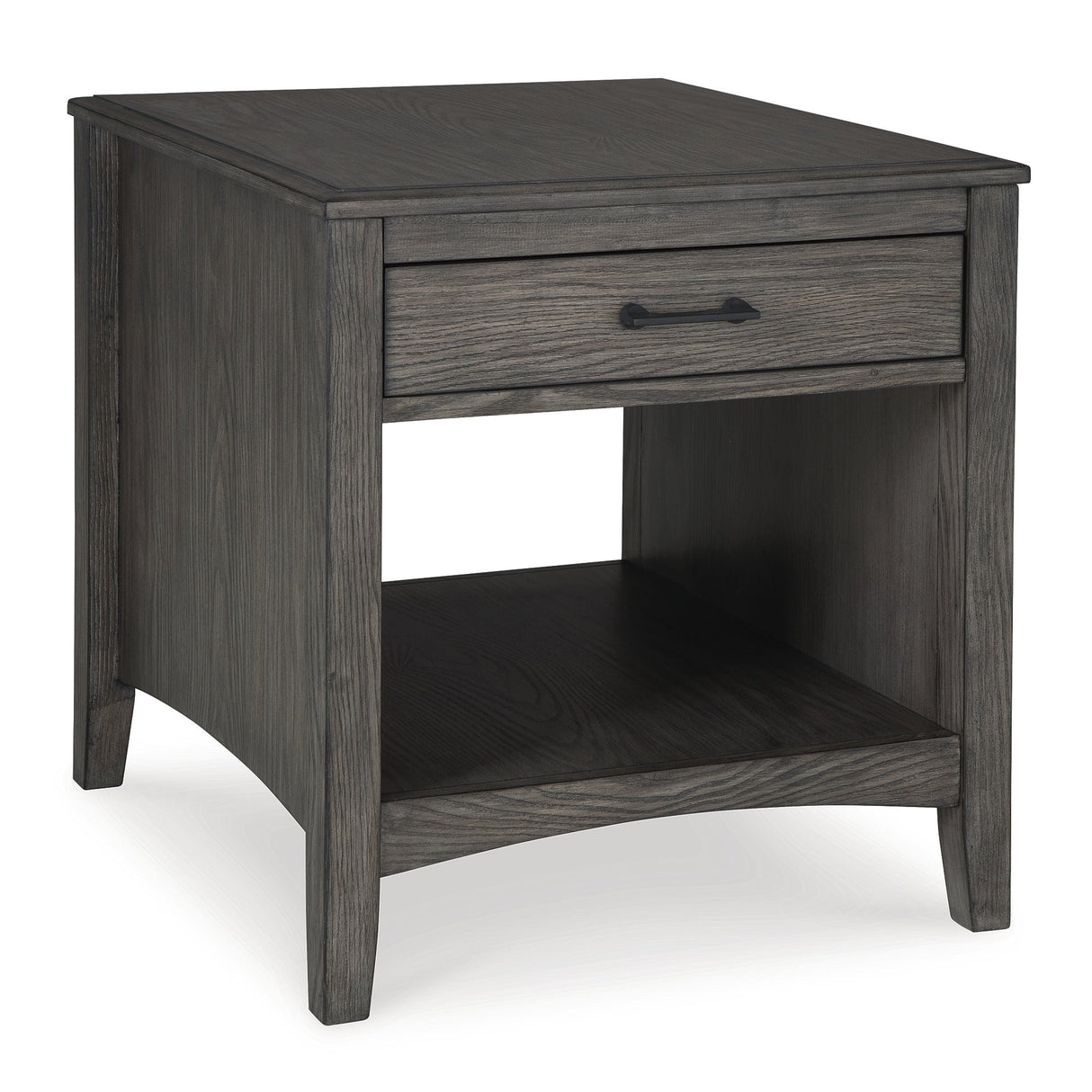 Signature Design by Ashley Montillan Grayish Brown End Table - 24"W x 27"D x 26"H