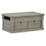 Signature Design by Ashley Moreshire Gray Lift Top Coffee Table - 46"W x 28"D x 20"H