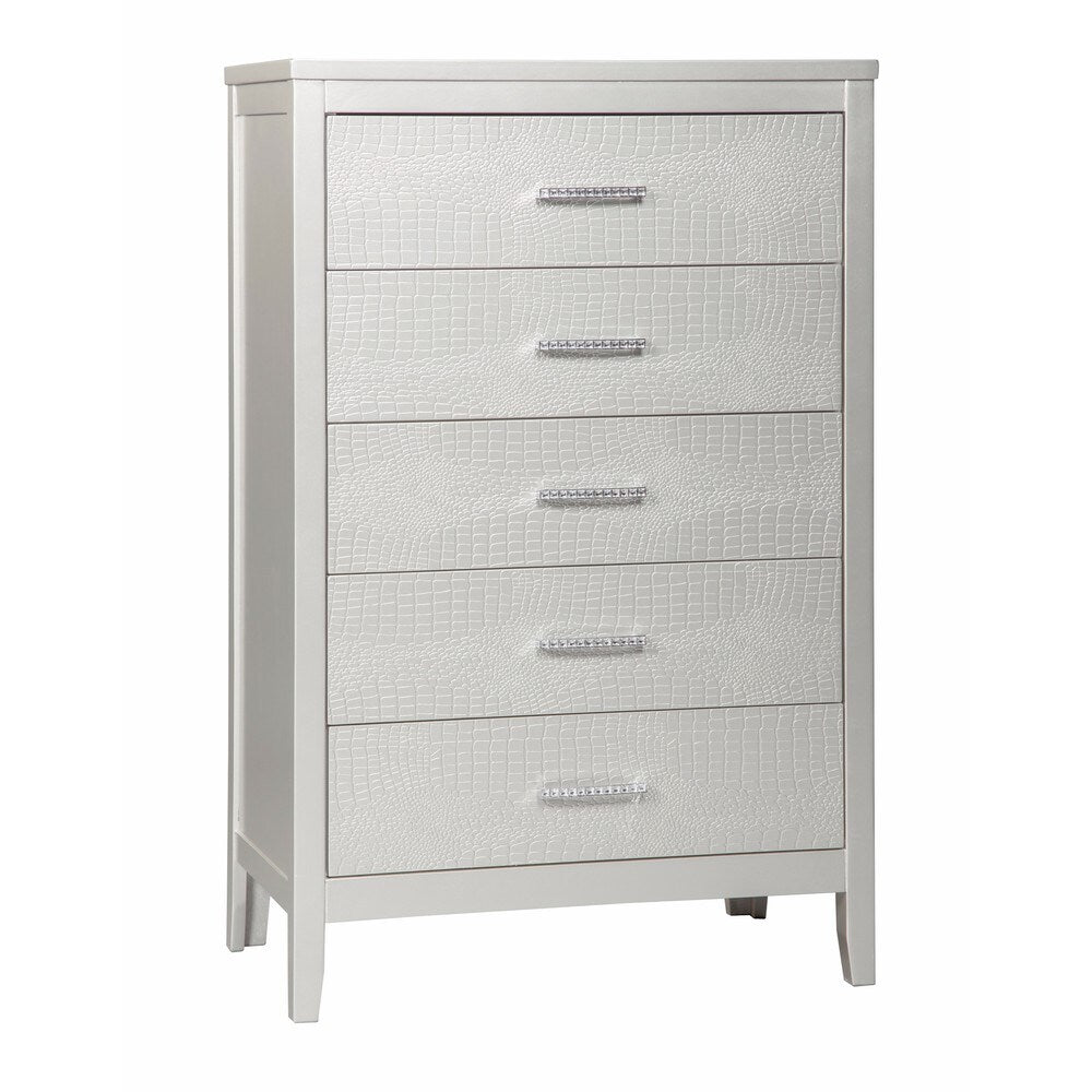 Signature Design by Ashley Olivet Silver Five Drawer Chest