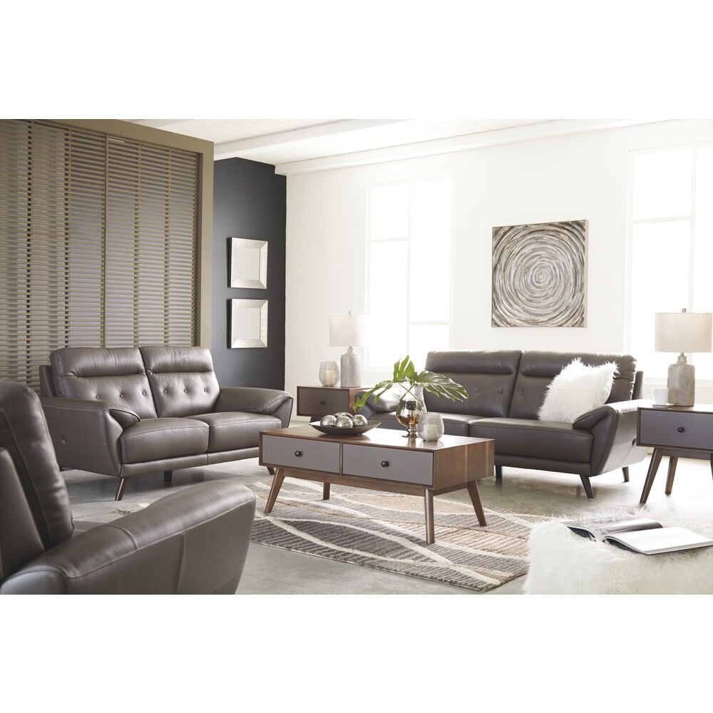 Signature Design by Ashley, Sissoko Contemporary Gray Sofa