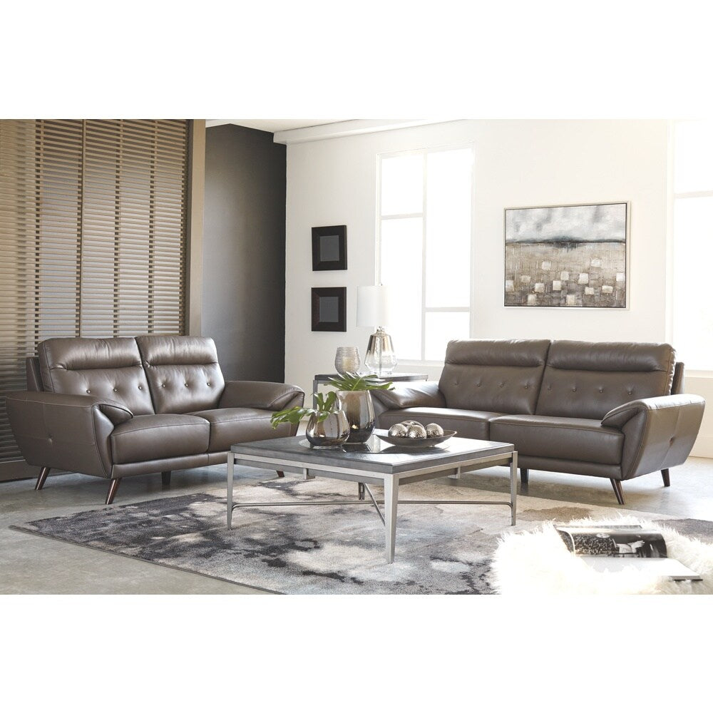 Signature Design by Ashley, Sissoko Contemporary Gray Sofa