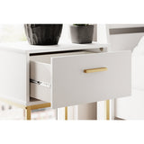 Signature Design by Ashley Socalle White/Gold Nightstand