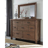 Signature Design by Ashley Tamilo Gray/Brown Dresser-mirror Combination