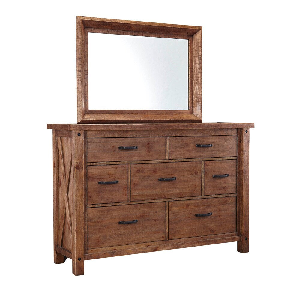 Signature Design by Ashley Tamilo Gray/Brown Dresser-mirror Combination