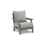 Signature Design by Ashley Visola Gray 6-Piece Outdoor Sofa and Loveseat Set - 80"W x 33"D x 37"H