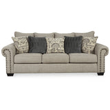 Signature Design by Ashley Zarina Jute Sofa - 92" W x 40" D x 38" H