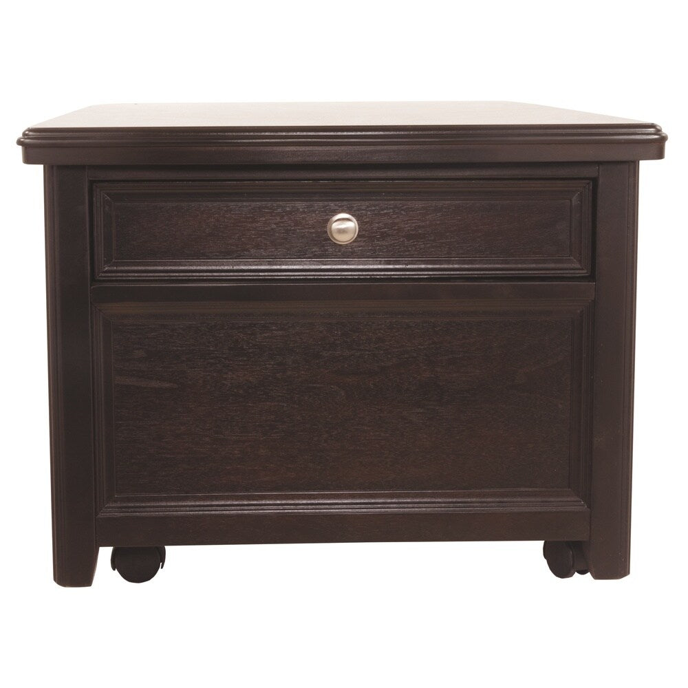 Carlyle Contemporary Lift Top Cocktail Table Almost Black