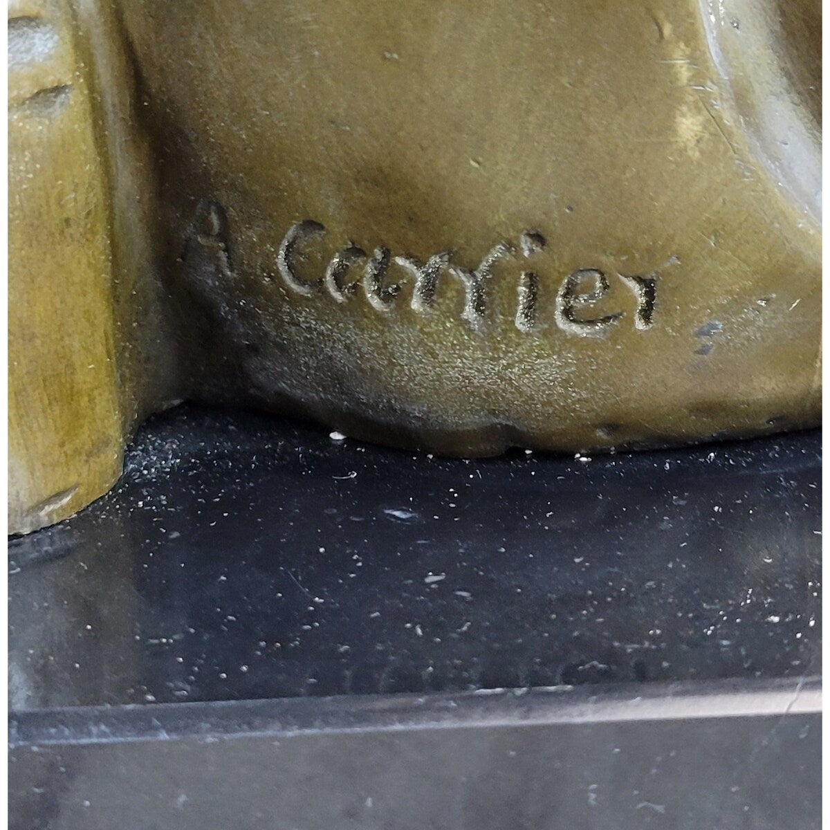 Signed Carrier Honoring Frederic Chopin Bronze Sculpture Statue Figure Figurine