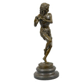 Signed Francois Duret Dancing Youth Bronze Sculpture Statue Figure Figurine Art