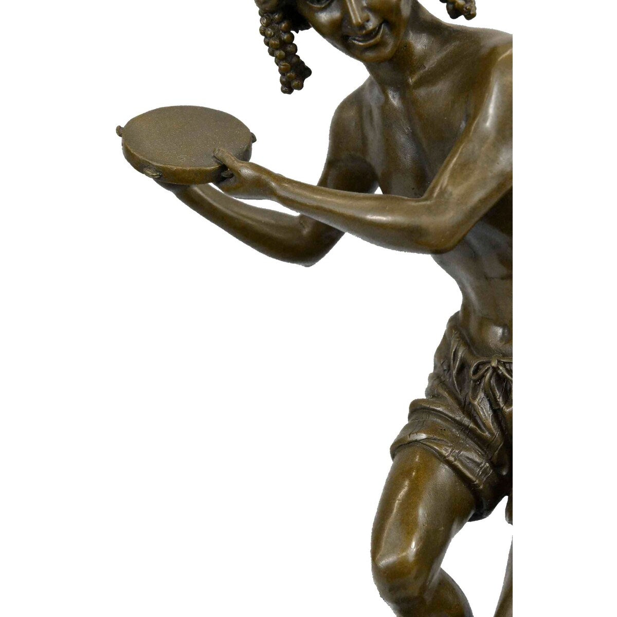Signed Francois Duret Dancing Youth Bronze Sculpture Statue Figure Figurine Art