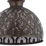 Sigrid River of Goods Antique Bronze Metal Bowl-Shade Pendant Lamp - 11" x 11" x 11.25/70.25"