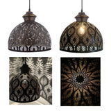 Sigrid River of Goods Antique Bronze Metal Bowl-Shade Pendant Lamp - 11" x 11" x 11.25/70.25"