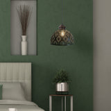 Sigrid River of Goods Antique Bronze Metal Bowl-Shade Pendant Lamp - 11" x 11" x 11.25/70.25"