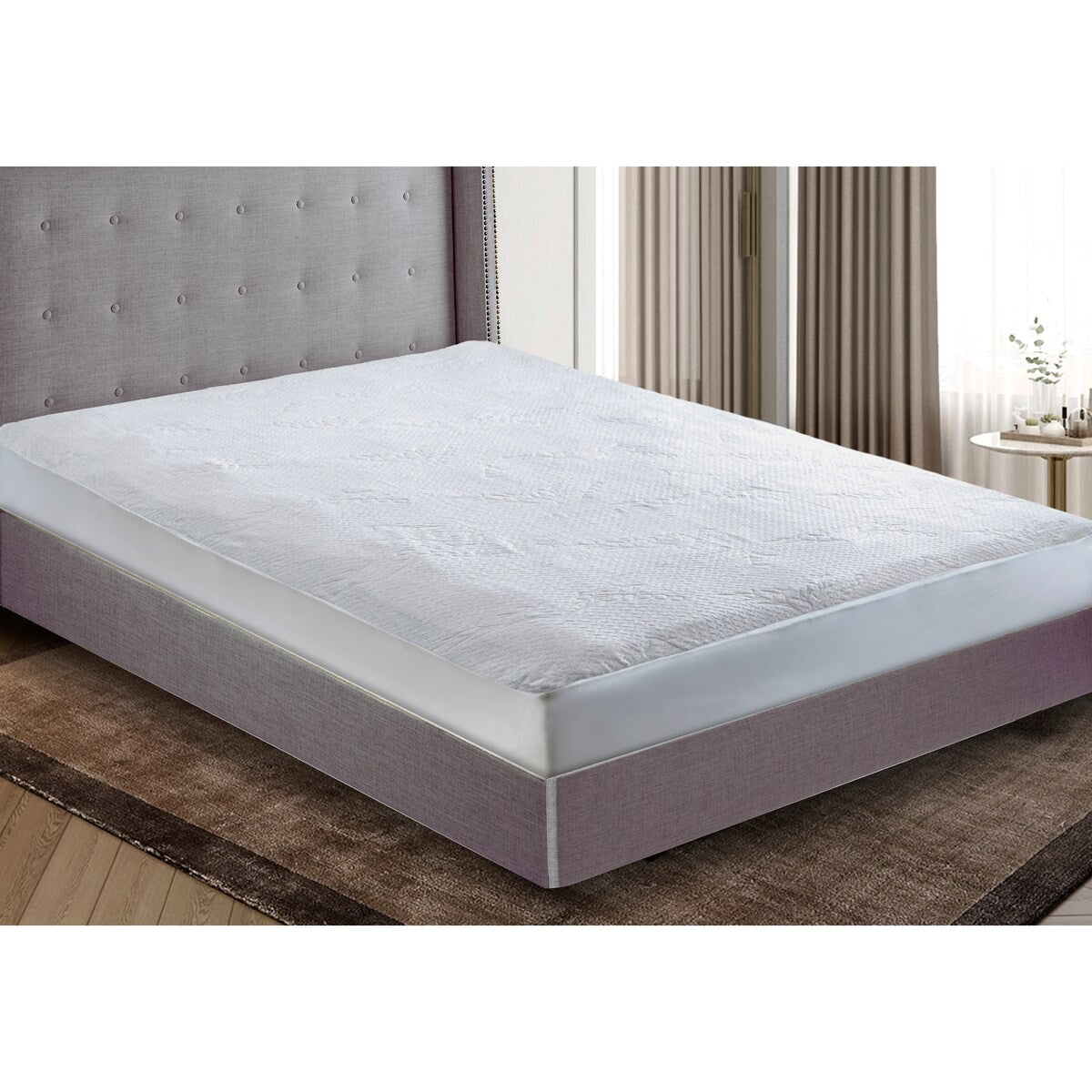 Silent Soft Premium Viscose Waterproof Hypoallergenic Mattress Protector - White