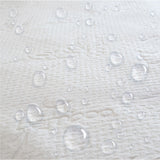 Silent Soft Premium Viscose Waterproof Hypoallergenic Mattress Protector - White