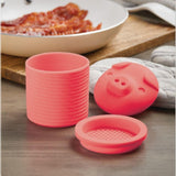 Silicone Bacon Grease Container with Strainer & Lid