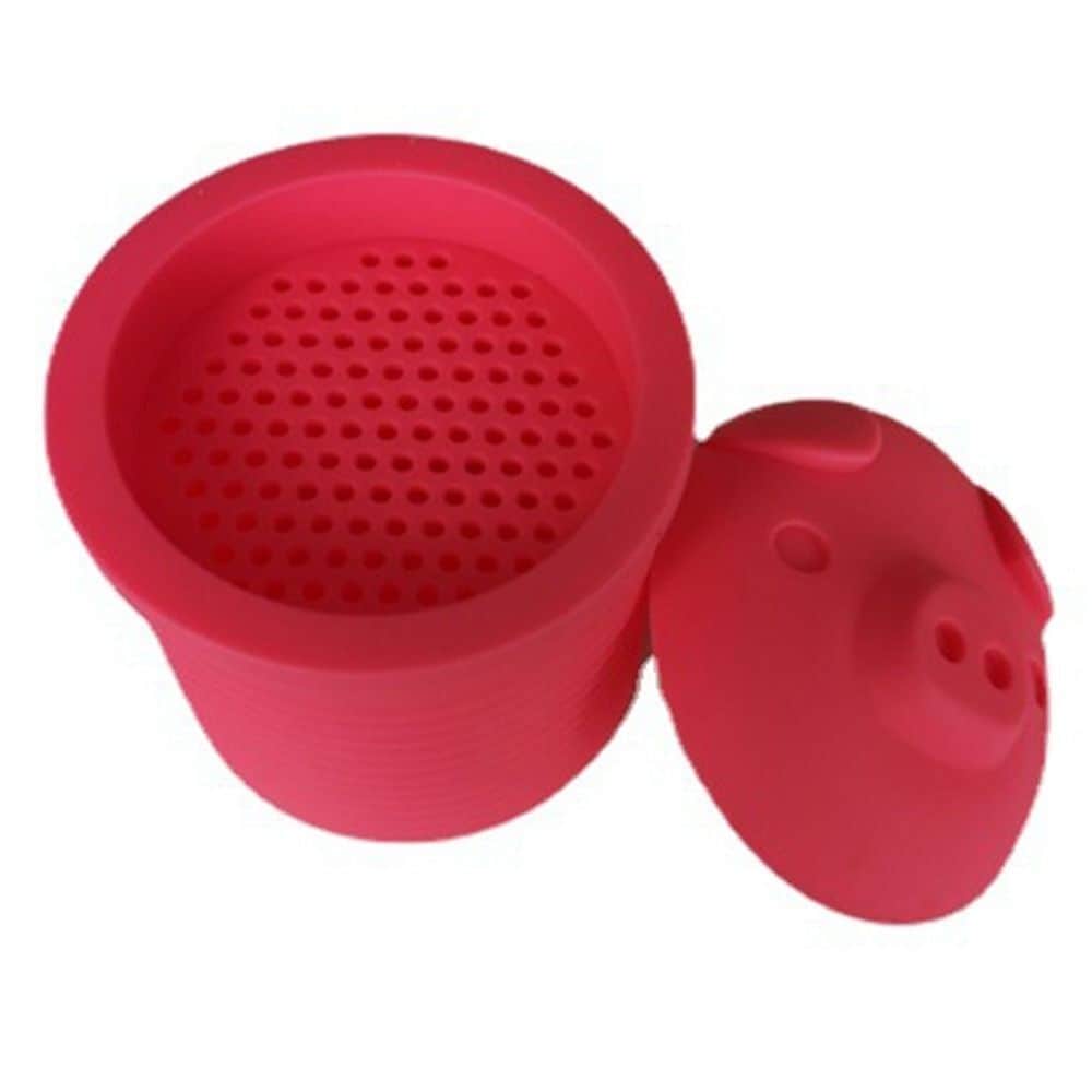 Silicone Bacon Grease Container with Strainer & Lid