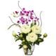 Silk 21.5-inch Peony/ Orchid Flower Arrangement