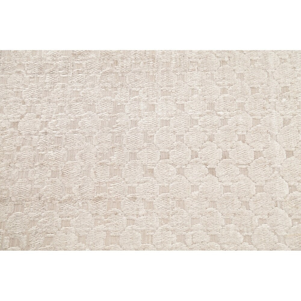 Silk Modern Geometric Oriental Area Rug Handmade All-Over Carpet - 7'8" x 9'9"