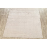 Silk Modern Geometric Oriental Area Rug Handmade All-Over Carpet - 7'8" x 9'9"