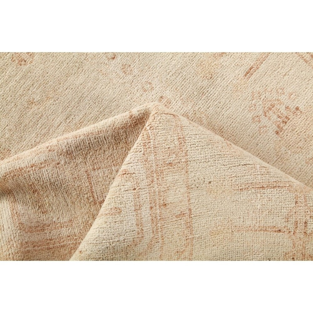 Silky Oushak, Hand Knotted Area Rug - 8' 0" x 9' 10" - 8' x 10'