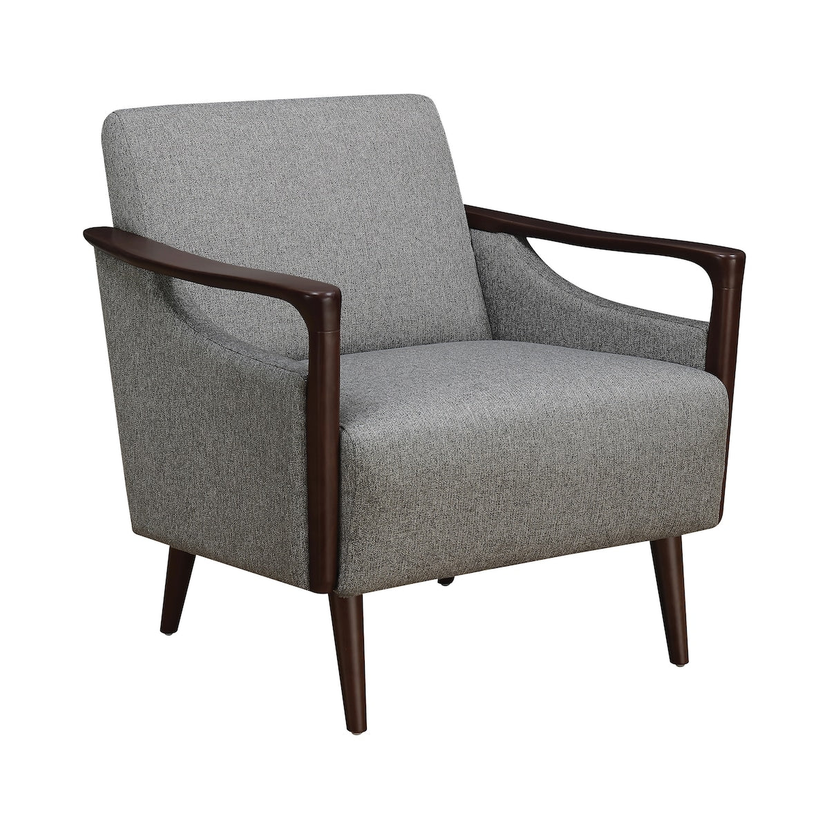 Sillen Grey and Brown Upholstered Accent Chair