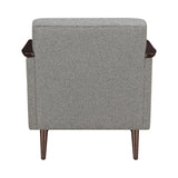 Sillen Grey and Brown Upholstered Accent Chair