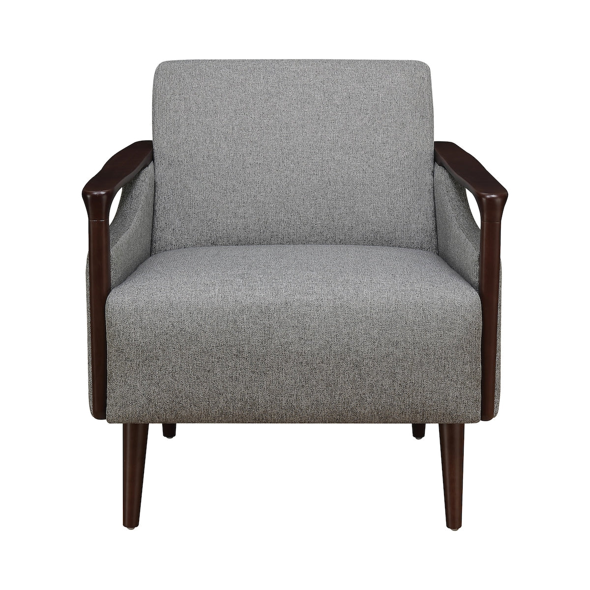 Sillen Grey and Brown Upholstered Accent Chair
