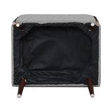 Sillen Grey and Brown Upholstered Accent Chair