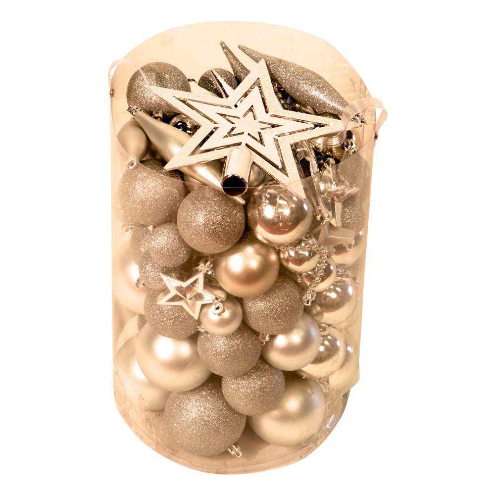 Silver 100-piece Christmas Ornament Kit