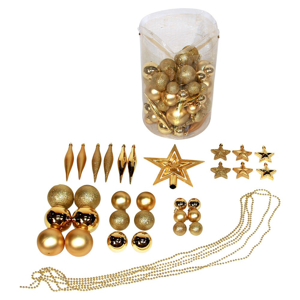 Silver 100-piece Christmas Ornament Kit