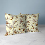 Silver And Gold Enchanted Leaflet Indoor/Outdoor Throw Pillow