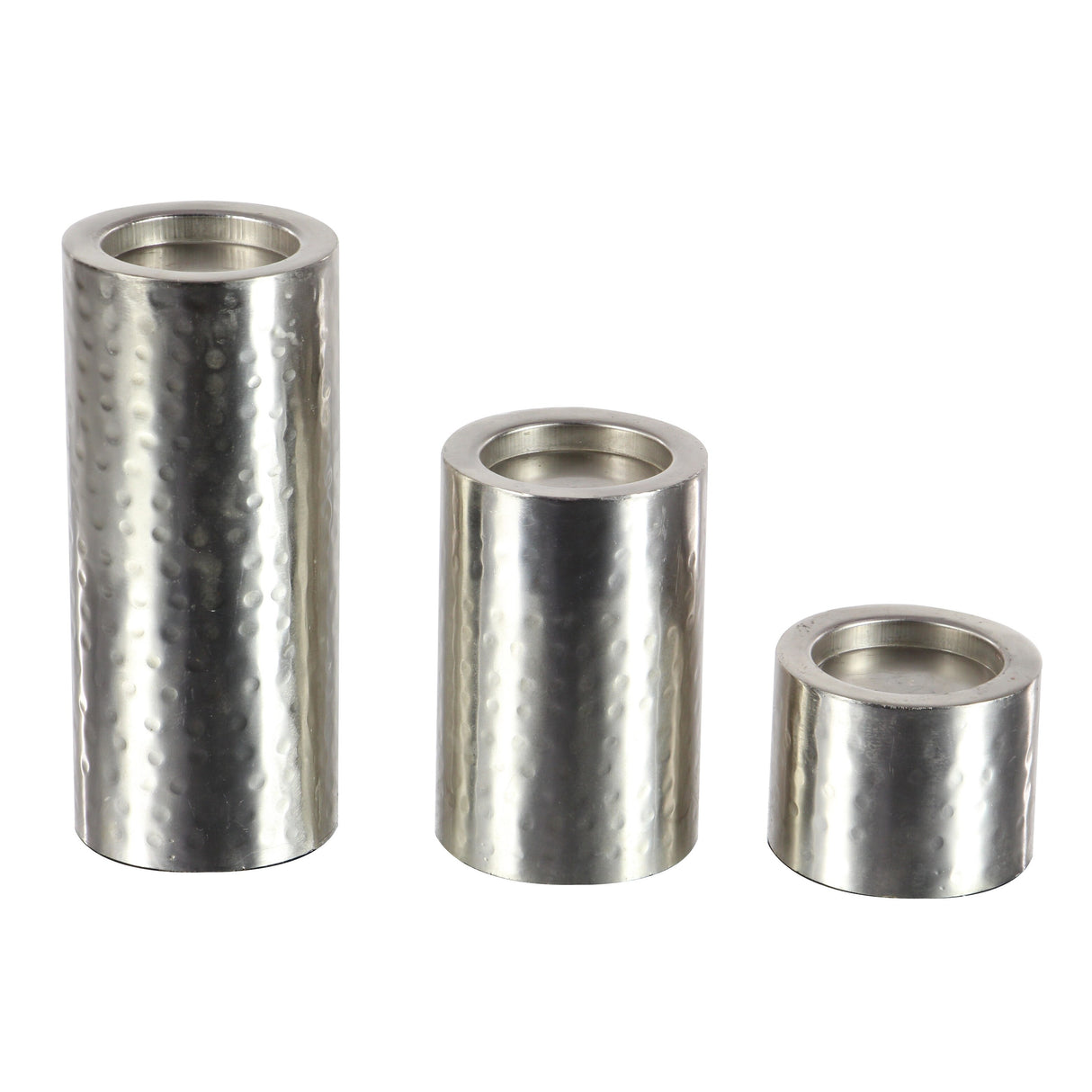 Iron Industrial Candle Holder (Set of 3) - S/3 11", 7", 4"H