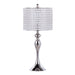 Silver Orchid Ashland 27" Metal Table Lamp with Crystal Beads (Set of 2)