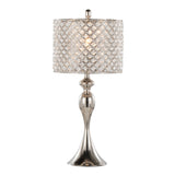 Silver Orchid Ashland 27" Metal Table Lamp with Crystal Beads (Set of 2)