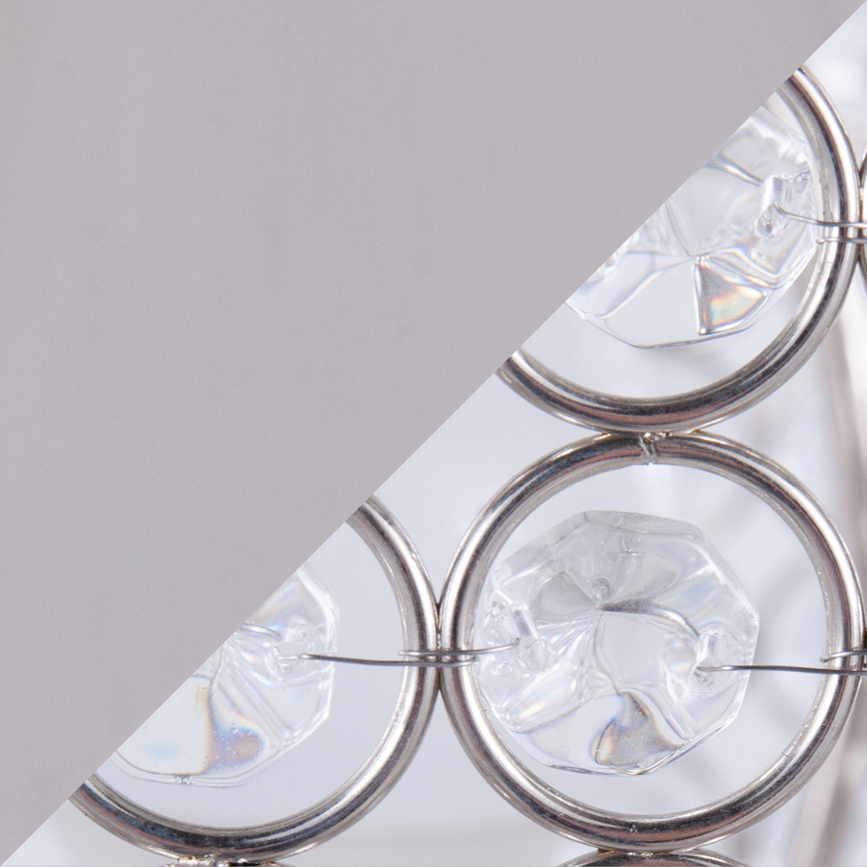Silver Orchid Ashland 27" Metal Table Lamp with Crystal Beads (Set of 2)